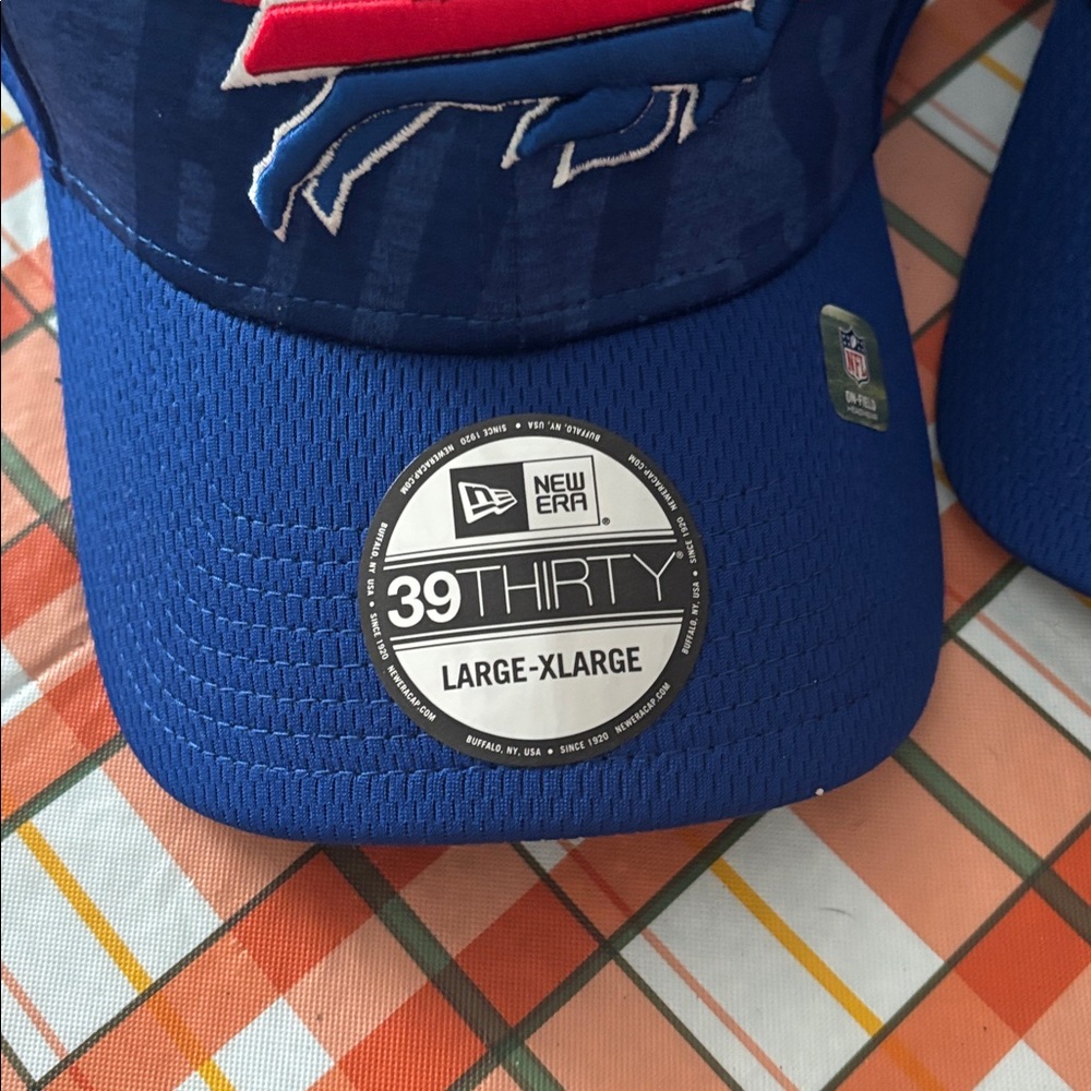 New Era Blue 39THIRTY Cap with Red and White Accents🎁2 for the price of one - Picture 2 of 4